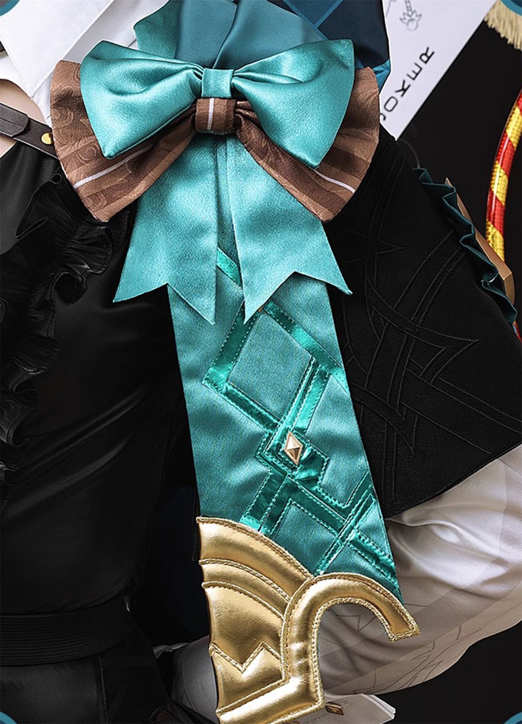 Monenjoy　原神　フォンテーヌ　リネット　白尾猫座　 リネット / Lynette　 綺影で魅せるエレガンス　ブーフ・ド・エテの館　神の目 コスチューム　衣装　ハロウィン　クリスマス　衣装　イベント　変装　cosplay　男女兼用 - Monenjoy