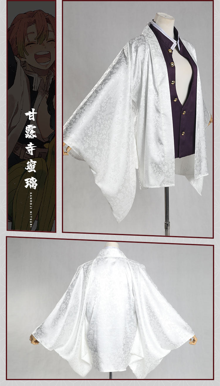 Monenjoy　鬼滅の刃　炭治郎　ケープ　羽織　杏寿郎　カナヲ　我妻善逸　冨岡義勇　胡蝶しのぶ　耀哉　ジャカード織り　コスプレ衣装　羽織　柱　浴衣　部着兼用　コスプレ 　変装　クリスマス　ハロウィン