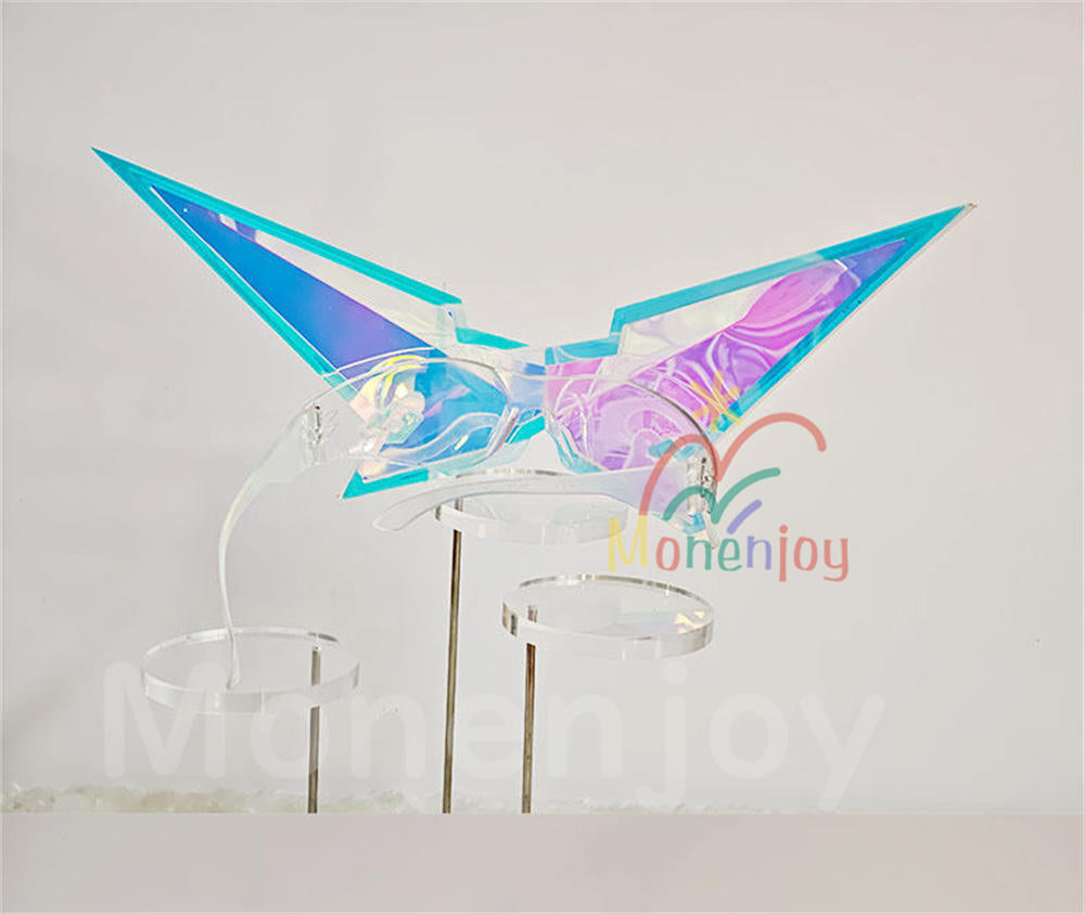Monenjoy　崩壊スターレイル 銀狼LV.999　コスプレ道具 29.5 cm　眼鏡  二相楽園　アクリル材質　イベント MONENJOY