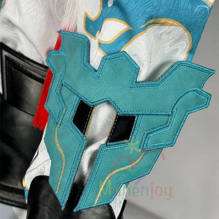 Monenjoy　崩壊スターレイル　丹恒騰荒　コスプレ　黄龍　黄金裔　Dan Heng・Permansor Terrae　コスチューム　3d樹脂製手甲付　1.8ｍ尻尾追加　ウィッグ＋シューズ追加　ハロウィン　ジャカード生地　  伏竜