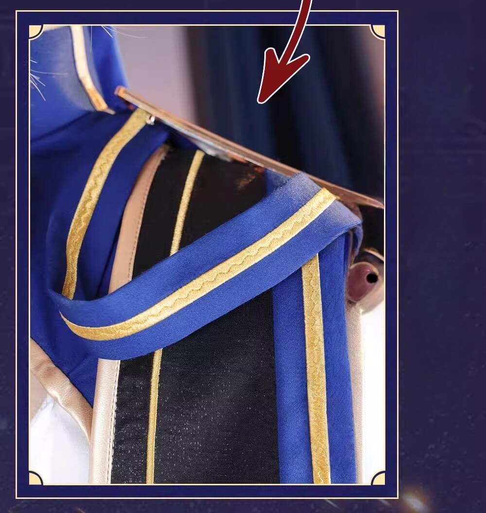 Monenjoy 崩壊スターレイル セイバー Saber　コスプレ衣装　ワンピース　戦闘服　ブルー色　イベントGS1423 - Monenjoy