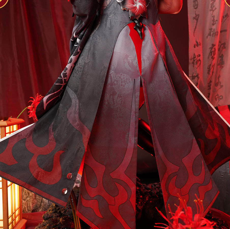 Monenjoy　崩壊スターレイル　黄泉　集真赤　舞台服　刺繍生地　花紋生地　コスチューム　変装　イベント　仮装　花火大会　学園祭　COS　 - Monenjoy