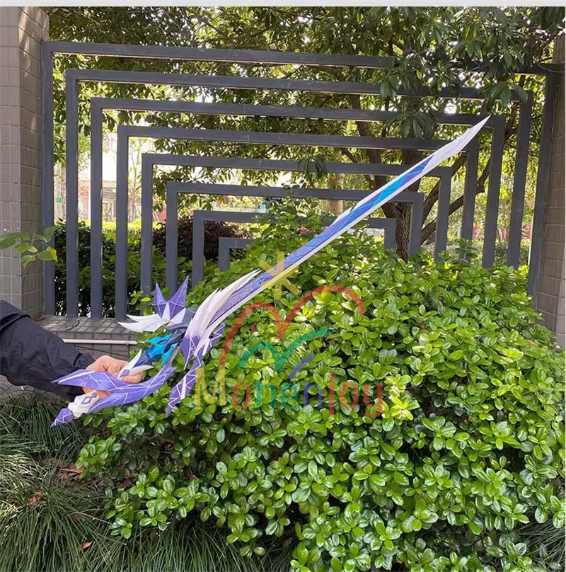 Monenjoy 原神 スカーク　蒼耀 片手剣　モチーフ武器　恐らく片手剣　110cm　PU製　立体　コスプレ道具　武器モデル　Skirk　道具　深淵の国GS1433
