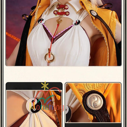 Monenjoy Zenless Zone Zero Yi Xuan ชุดคอสเพลย์ ชุดปาร์ตี้ Yishen GS1430