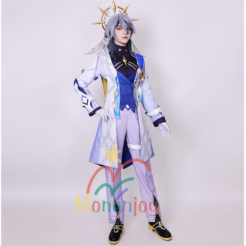 Monenjoy Houkai Star Rail Sunday Stage Costume Embroidered Fabric Flower Pattern Fabric Costume Disguise Event Masquerade Fireworks Festival School Festival COS