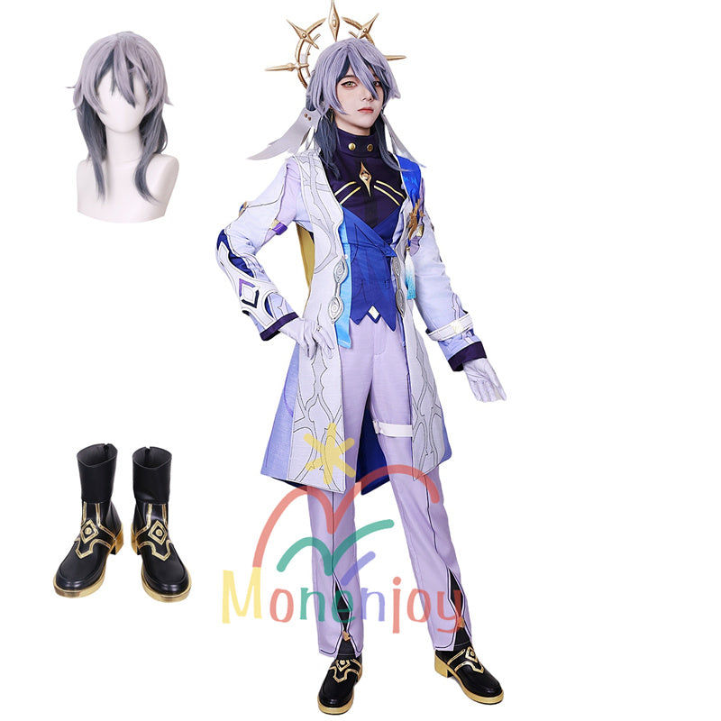 Monenjoy Houkai Star Rail Sunday Stage Costume Embroidered Fabric Flower Pattern Fabric Costume Disguise Event Masquerade Fireworks Festival School Festival COS