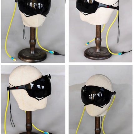 Monenjoy コスプレ道具　ゼンゼロ　トリガー　アイマスク 目隠し マスク　仮面　発光　ゼンレスゾーンゼロ　レプリカ　PVC　手作り　オーダーメイド　舞台道具 - Monenjoy