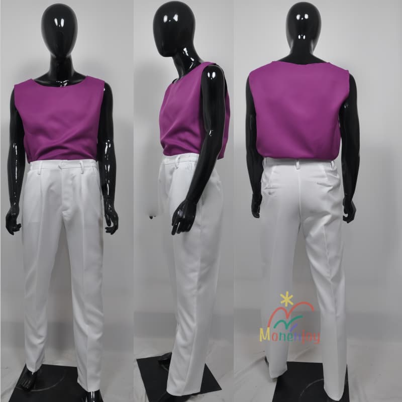 Monenjoy　ジョジョの奇妙な冒険　第3部　スターダストクルセイダース　空条承太郎　コスプレ衣装　白色セット　コスチューム　イベント