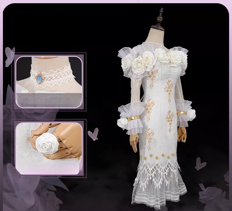 Monenjoy アイデンティティ5 調香師 今宵こそ コスプレ衣装 オフショルダー スカート IdentityV 第五人格　肩出し ワンピース イベント　GS1157 - Monenjoy
