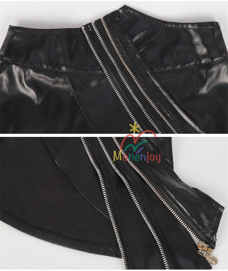 Monenjoy　KPOPガールズ! デーモン・ハンターズ ミラ　 コスプレ衣装　Mira　コスモスーツ　黒色　人工革　戦闘服　Saja Boys KPop Demon Hunters　バトルスーツ　GS1959　　