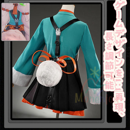 Monenjoy  ゼンゼロ ザオ コスプレ衣装　照　フワワワ　ケモナー衣装　Furry　テイル　モコモコ　ファーリー ウィッグ＋爪＋グローブ＋武器追加可能