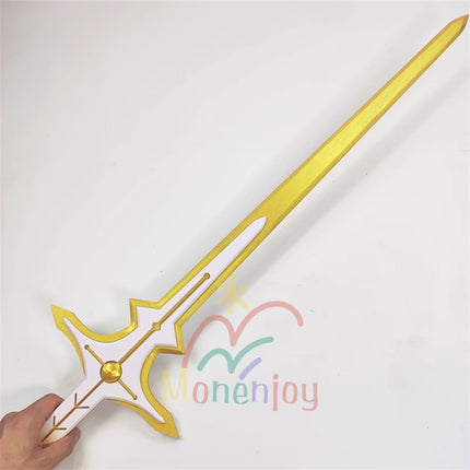 Monenjoy Genshin Impact Traveler One-Handed Sword Cosplay Prop Wooden Traveler Weapon Model GS1438