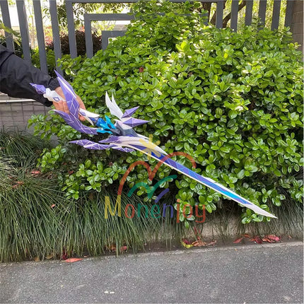 Monenjoy Genshin Impact Skirk Souya One-Handed Sword Motif Weapon Probably One-Handed Sword 110cm PU 3D Cosplay Prop Weapon Model Skirk Prop Abyssal Land GS1433 