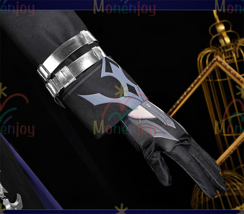 Monenjoy　原神 フリンズ　コスプレ衣装　Genshin　ライトキーパー　雷元素　 初期衣装—夜想曲　闇影と灯り　 コスチューム　ナド・クライ　