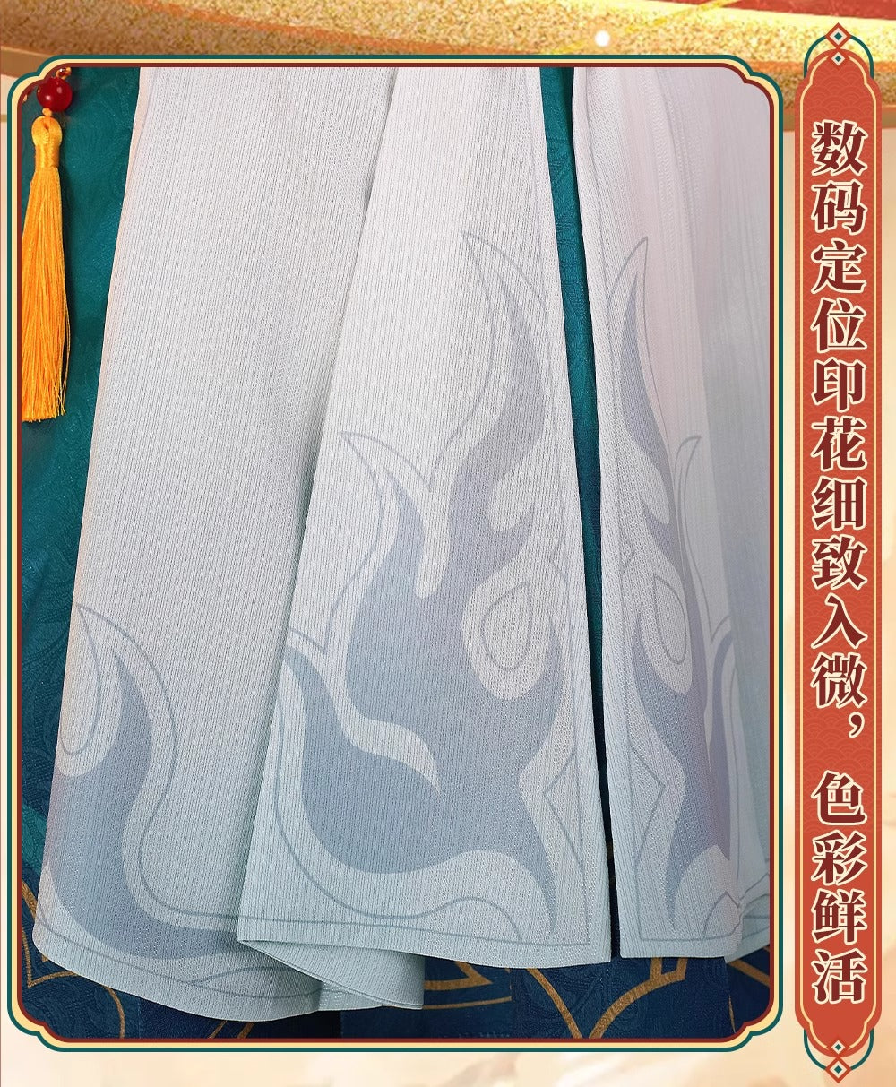 Monenjoy 崩壊スターレイル 雲璃（うんり） コスプレ衣装　ワンピース　礼服　かわいい　豪華アクセサリー　武器レプリカ追加可能 - Monenjoy