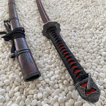 Monenjoy SEKIRO: SHADOWS DIE TWICE Immortal Slash/Baiju Japanese Style Sengoku Period Ashina Isshin Decoration 103cm General Purpose Sword Finished Imitation Sword Replica Japanese Style Cosplay Prop Wood Blade Resin Blade Craft Sword Halloween