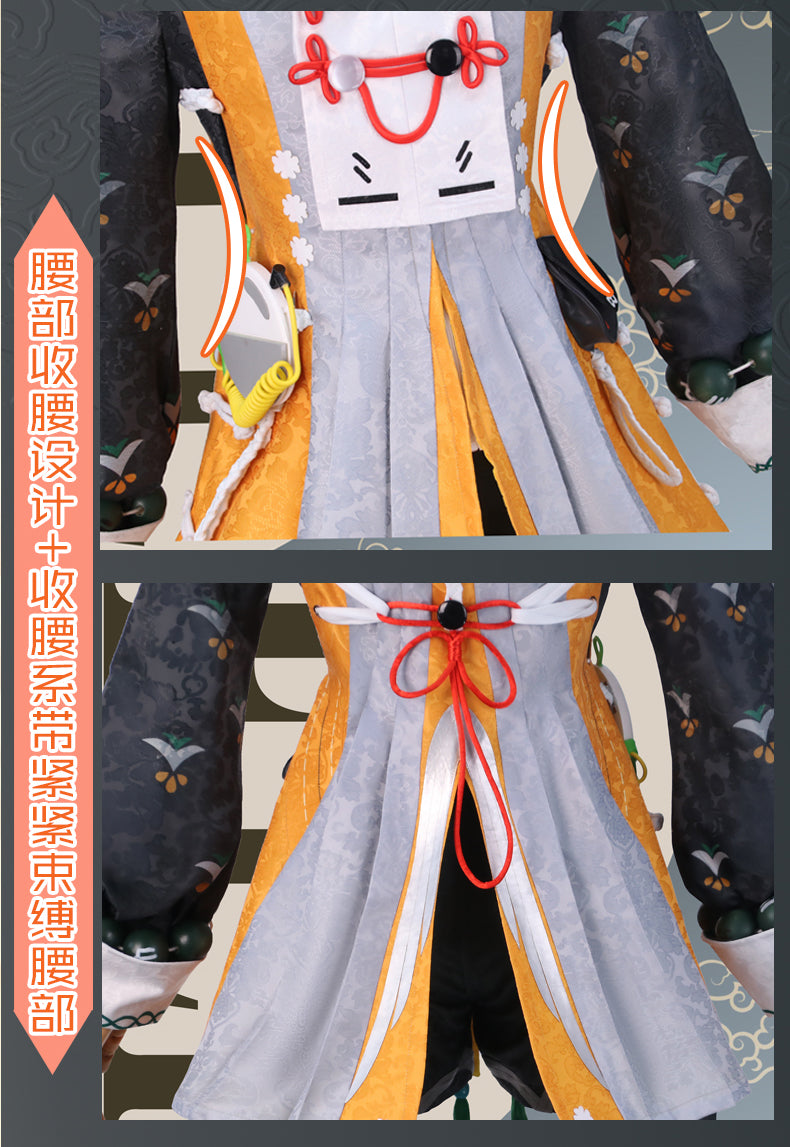 Monenjoy ゼンレスゾーンゼロ　 リン 雲霞の行き着く処 　コスプレ衣装　ジャガード生地 リンちゃん(新衣装)　アニバーサリー Ver.2.0 　地紋織　耳飾り＋イヤリング付き雲嶽山　ワンピース　コスプレ用　コスチュームGS1905