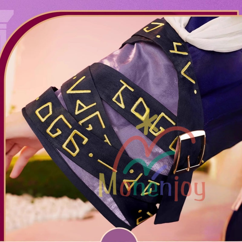 Monenjoy Collapsible Star Rail Cyrene Costume with Luxury Metal Decoration Cyrene Star Rail Cosplay Costume GS1449