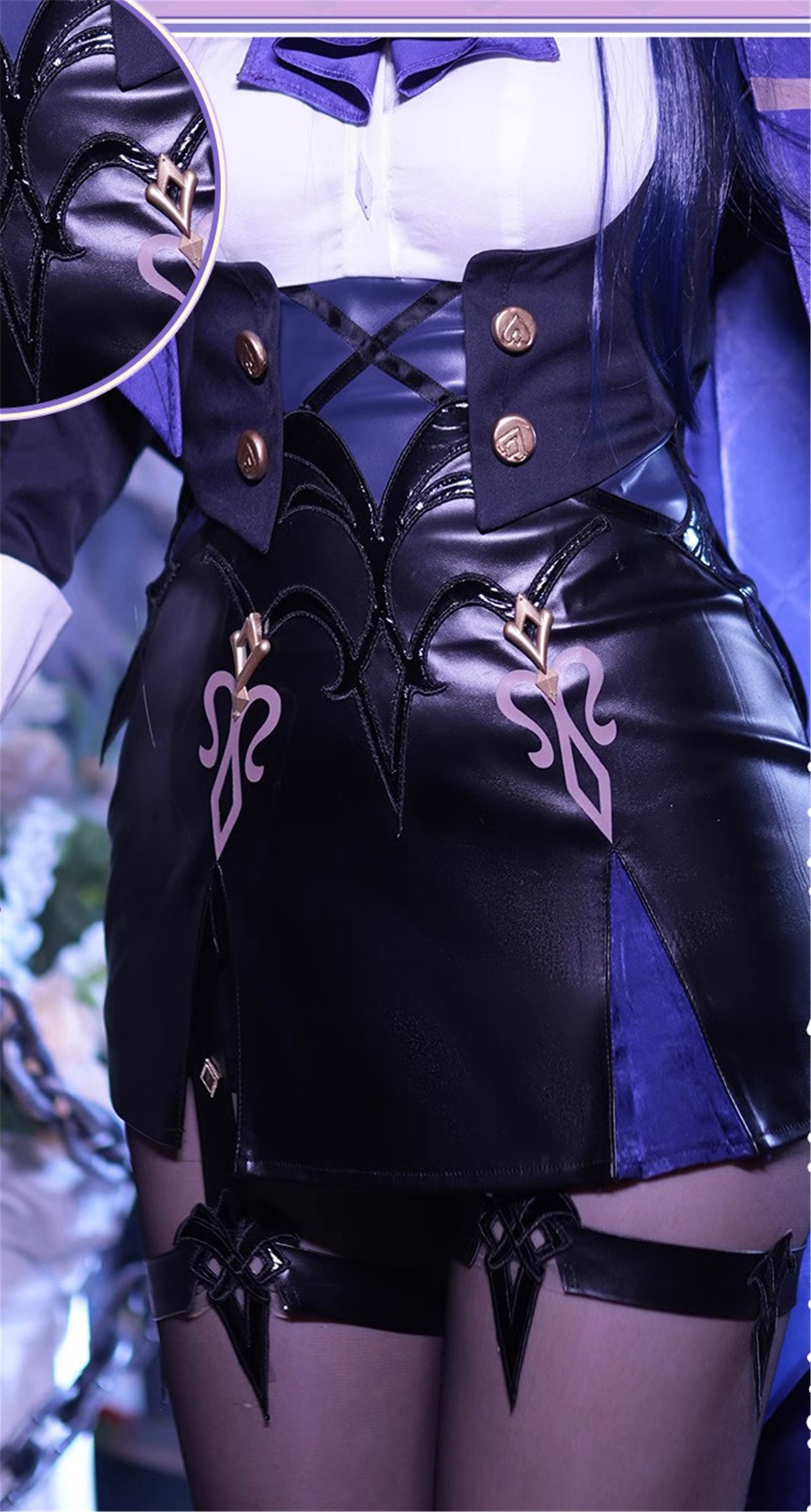 Monenjoy　原神　フォンテーヌ　クロリンデ　神の目 コスチューム　衣装　ハロウィン　クリスマス　衣装　イベント　変装　cosplay　男女兼用 - Monenjoy