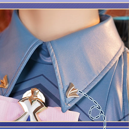 Monenjoy Cerydra Cosplay Costume from Collapse Star Rail (Wings Included, Staff Included) for Halloween Events