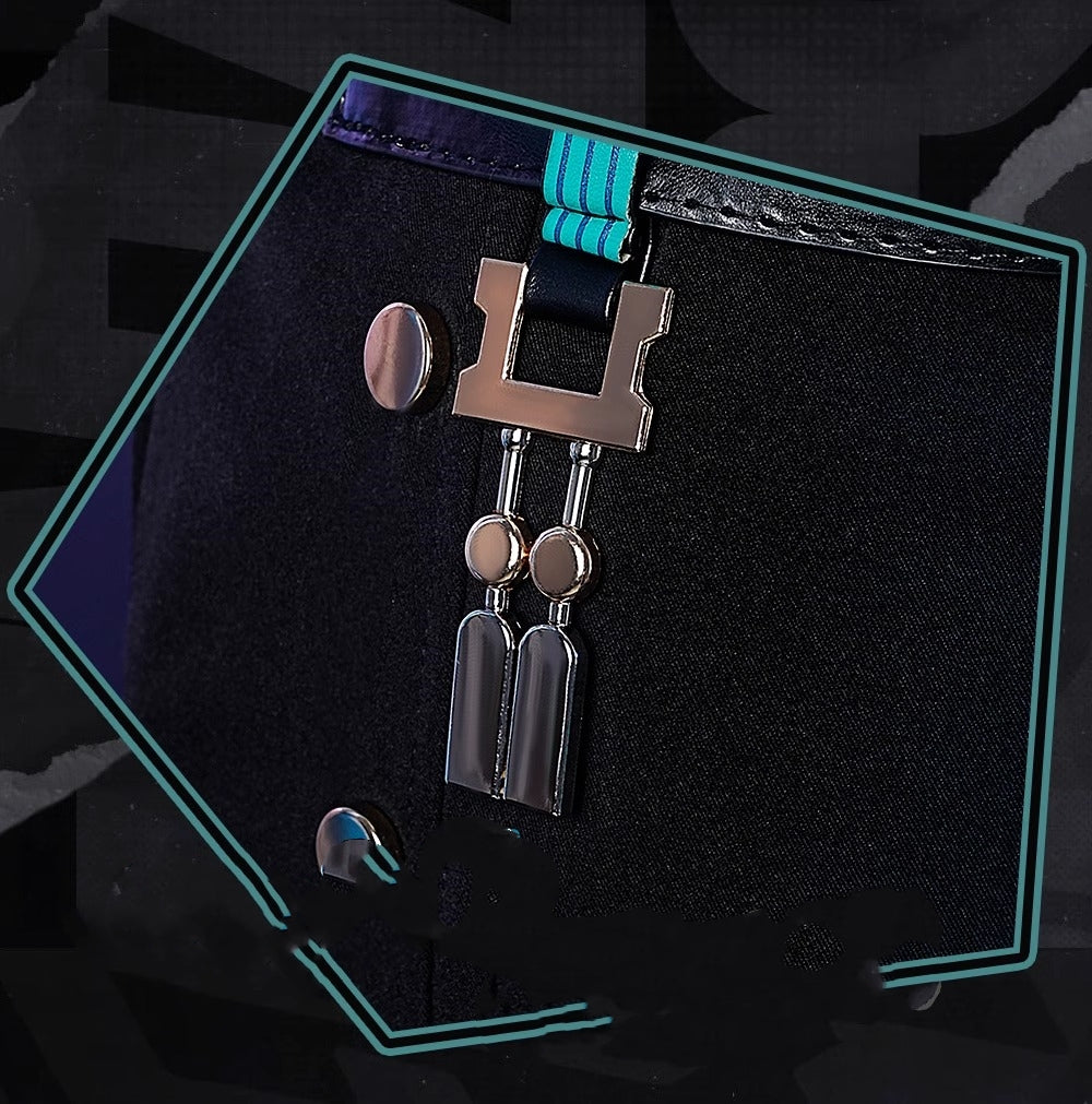 Monenjoy ゼンレスゾーンゼロ 月城柳 ゼンゼロ柳 コスプレ衣装　眼鏡＋イヤリング＋肩甲付　胸飾り送り　対ホロウ第六課　イベント　仮装　　 - Monenjoy