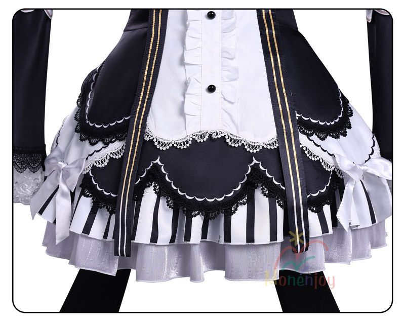 Monenjoy　魔法少女ノ魔女裁判　佐伯ミリア　コスプレ衣装　囚人番号663　ウィッグ追加可能　コスチューム