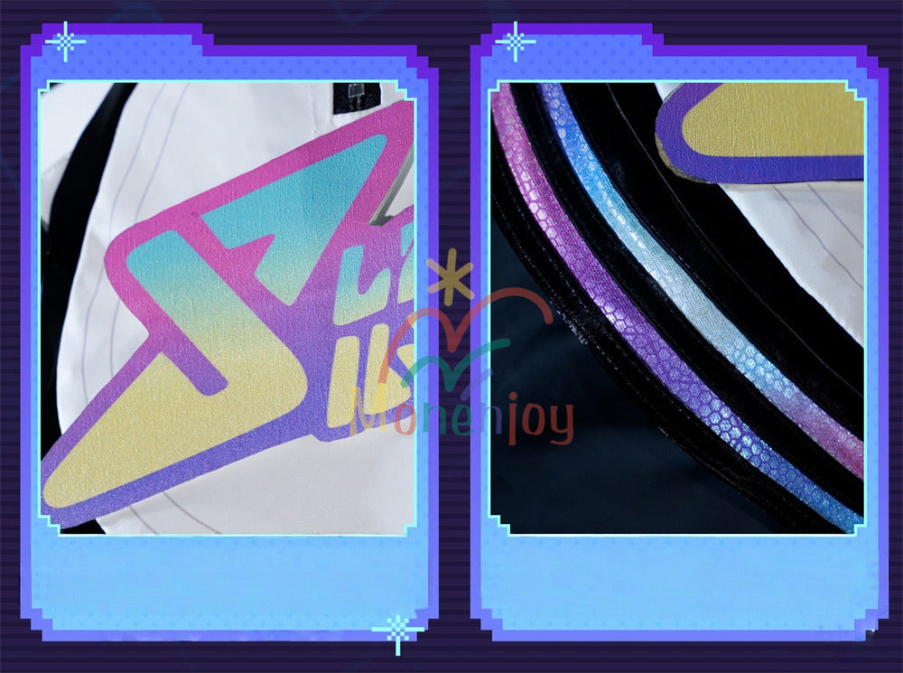 Monenjoy 崩壊スターレイル 銀狼 新Ver　二相楽園 愉悦銀狼 コスプレ衣装 金属製パーツ 舞台服 Monenjoy