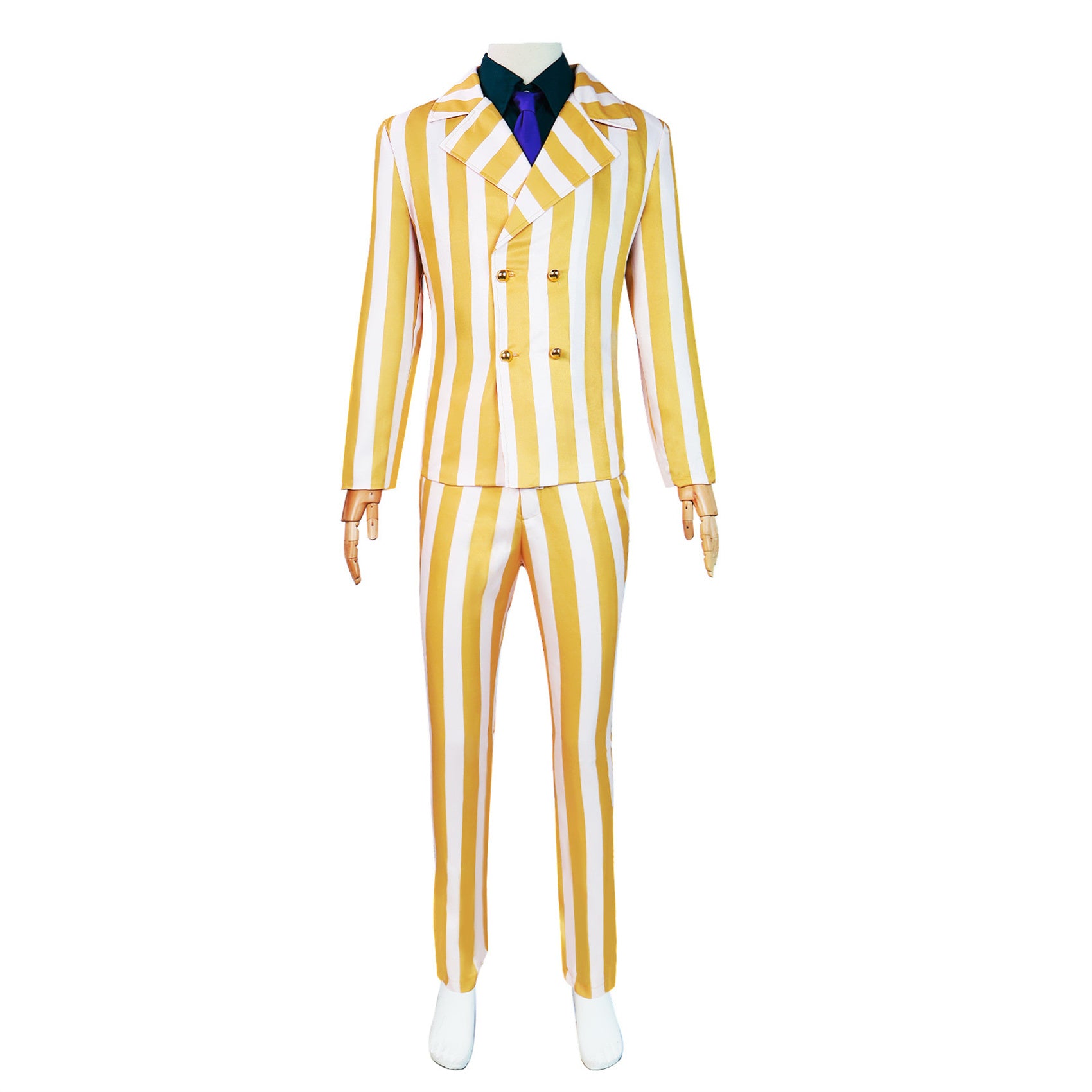 Monenjoy　ONE PIECE（ワンピース）ボルサリーノコスプレ衣装　黄猿　コスチューム　大将　イベント　仮装　ハロウィン　学園祭 - Monenjoy