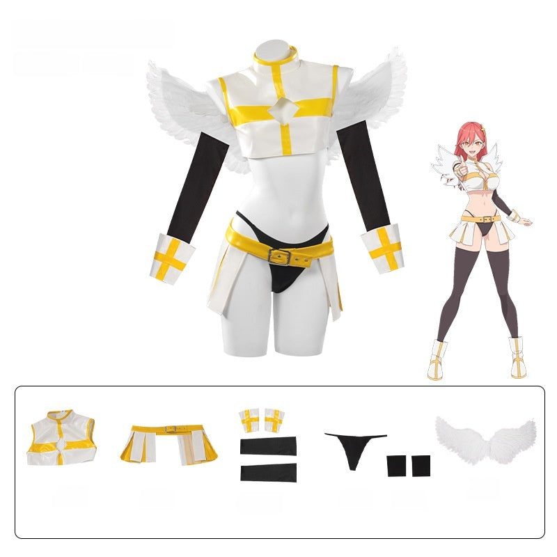 Monenjoy　2.5次元の 誘惑 リリサ 天乃リリサ 橘美花莉　乃愛 喜咲アリア 　翼付　コスプレ衣装　舞台服　コスチューム　