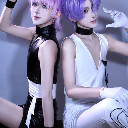 Monenjoy パンティ&ストッキングwithガーターベルト 天使兄弟　ポリエステル ポリウレタン コスプレ衣装 - Monenjoy