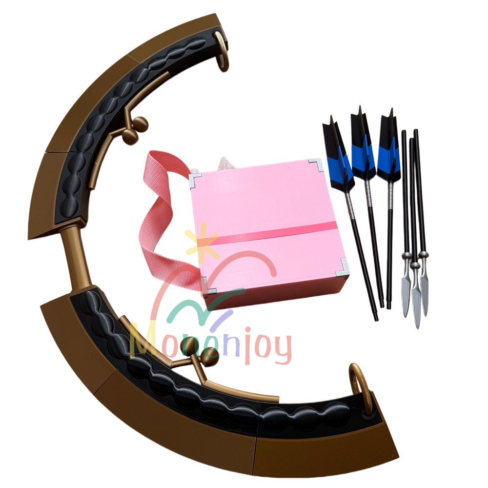 Monenjoy 超かぐや姫！ 駒沢乃依 コスプレ弓矢セット 弓 矢筒 PETG素材 80cm 本格武器プロップ MONENJOY