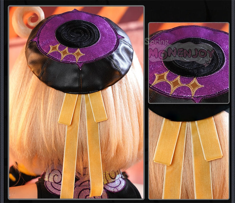 Monenjoy ゼンゼロ イドリー　コスプレ　マーフィー タコのシリオン　コスプレ衣装 (Yidhari/怪啖屋 タコ尻尾別途追加)　金属製パーツ　発光パーツ付