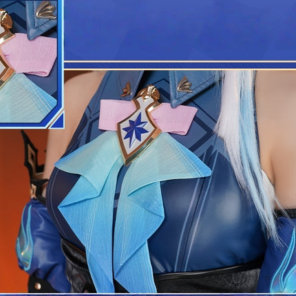 Monenjoy Cerydra Cosplay Costume from Collapse Star Rail (Wings Included, Staff Included) for Halloween Events