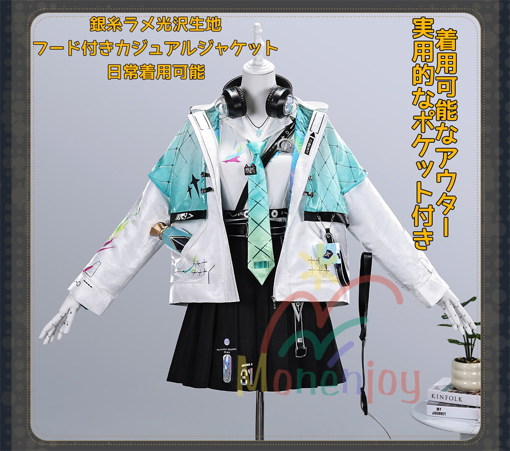 Monenjoy　鳴潮 リンネー コスプレ衣装　アクセサリー　コスチューム　イヤホーン付　3d樹脂製パーツ MONENJOY