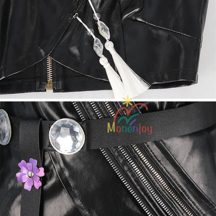 Monenjoy　KPOPガールズ! デーモン・ハンターズ ミラ　 コスプレ衣装　Mira　コスモスーツ　黒色　人工革　戦闘服　Saja Boys KPop Demon Hunters　バトルスーツ　GS1959　　