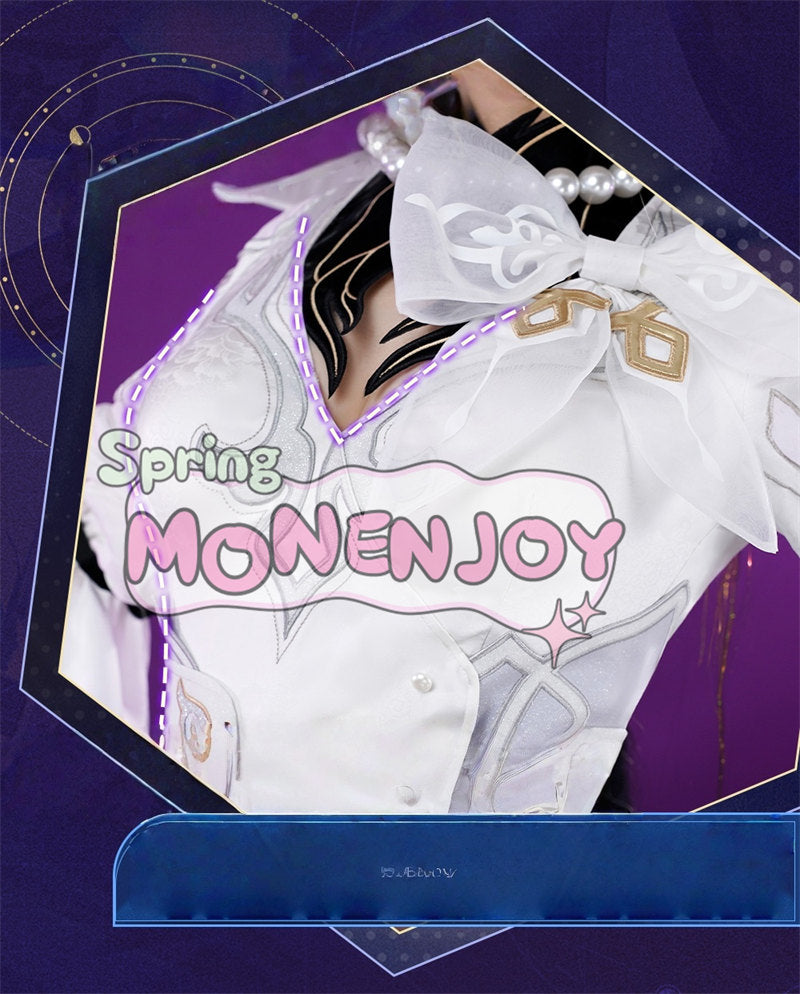 予約販売　Monenjoy 崩壊スターレイル　コンスタンス　永火官邸　ダリア　合金製パーツ　コスプレ衣装　帽子付　天外衛星通信 　コスチューム