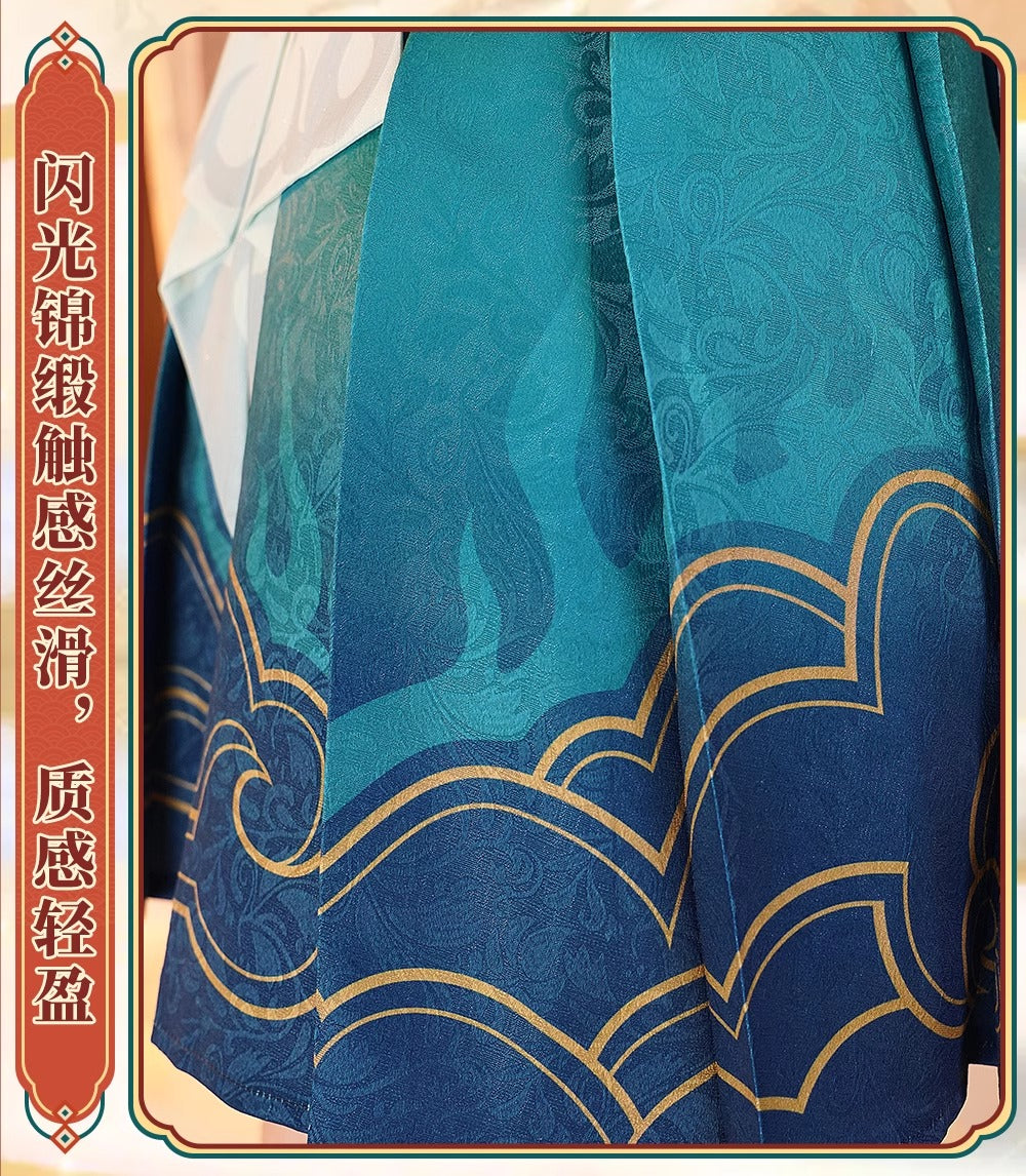 Monenjoy 崩壊スターレイル 雲璃（うんり） コスプレ衣装　ワンピース　礼服　かわいい　豪華アクセサリー　武器レプリカ追加可能 - Monenjoy