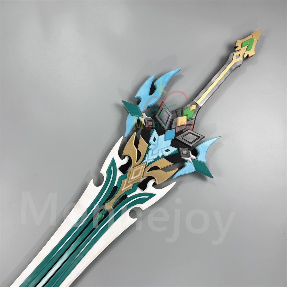 Monenjoy　原神 ファルカ　狼の武勲詩 コスプレ道具　レプリカ　130cm　木材質　ファルカモチーフ 両手剣　イベント舞台対応 MONENJOY