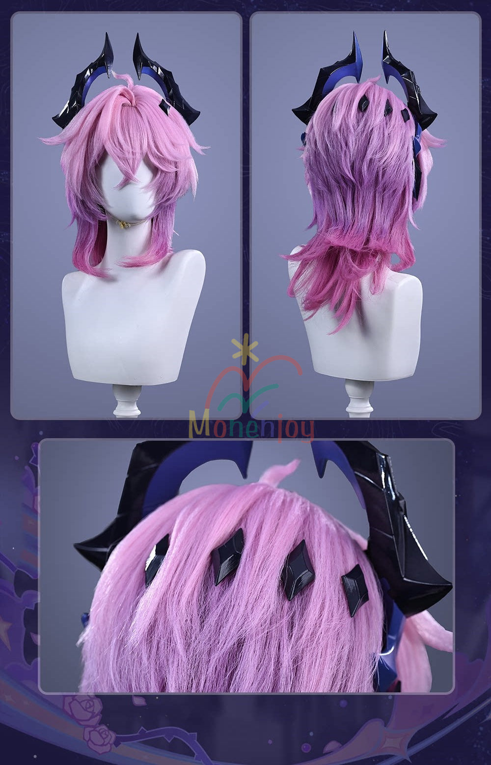 Monenjoy　原神　ドゥリン/Durin　コスプレ衣装 　翼＋尻尾追加　Genshin Impact　 初期衣装—星の贈り物　魔女会　コスチューム　 MONENJOY