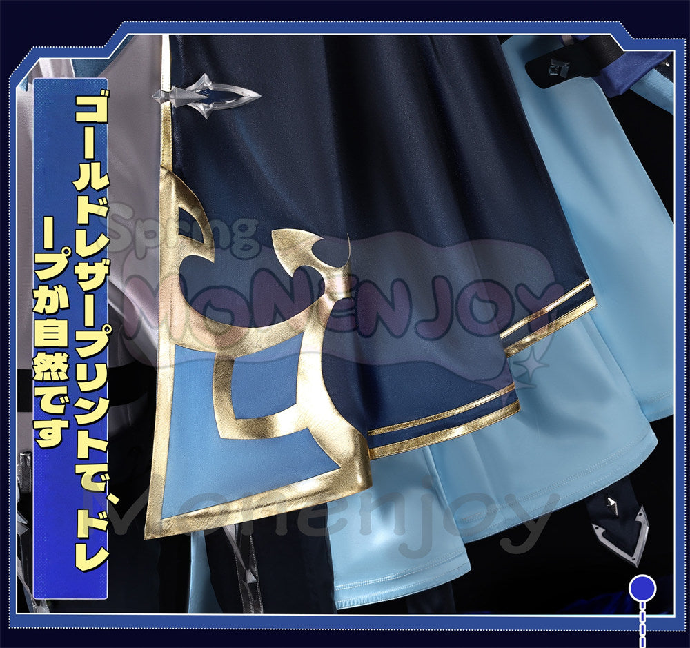 Monenjoy　原神 ローエン コスプレ 衣装  3Dプリント樹脂パーツ 氷元素 騎士団副隊長 イベント向け高品質 Monenjoy