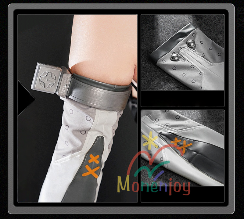 Monenjoy ゼンゼロ　シード　コスチューム　イベント　エージェント 　裾反射光機能　3d樹脂製　軽量化　ゼンゼロ／ZZZ　イベン　ハロウィン