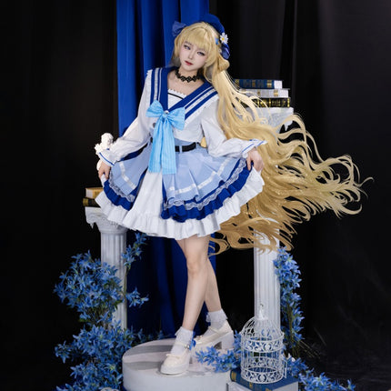 Monenjoy　鳴潮　ローソンコラボ　フィービー　コスプレ衣装　ワンピース　ドレス　セーラー服　ロリータ　共鳴者　コスチューム　イベント　かわいい　