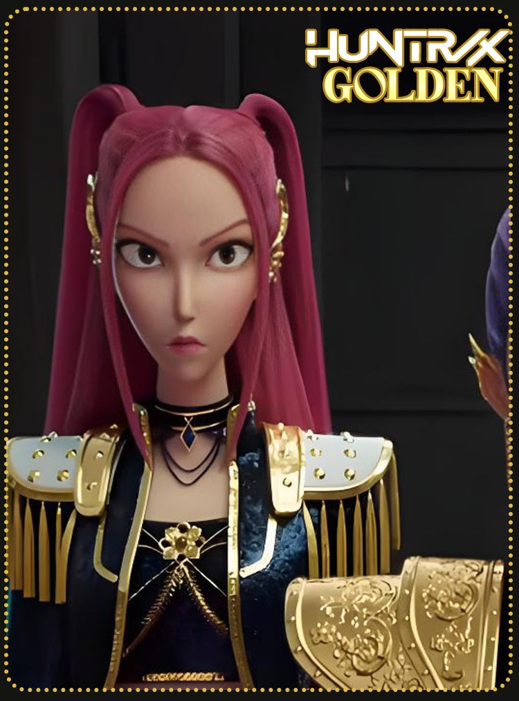 สนุกกับ KPOP Girls! ชุดการแสดงสด Demon Hunters Mira ชุดคอสเพลย์พร้อมต่างหู รูมิ โซอี้ สไตล์เกาหลี KPOP Superstar 