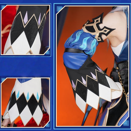 Monenjoy Cerydra Cosplay Costume from Collapse Star Rail (Wings Included, Staff Included) for Halloween Events