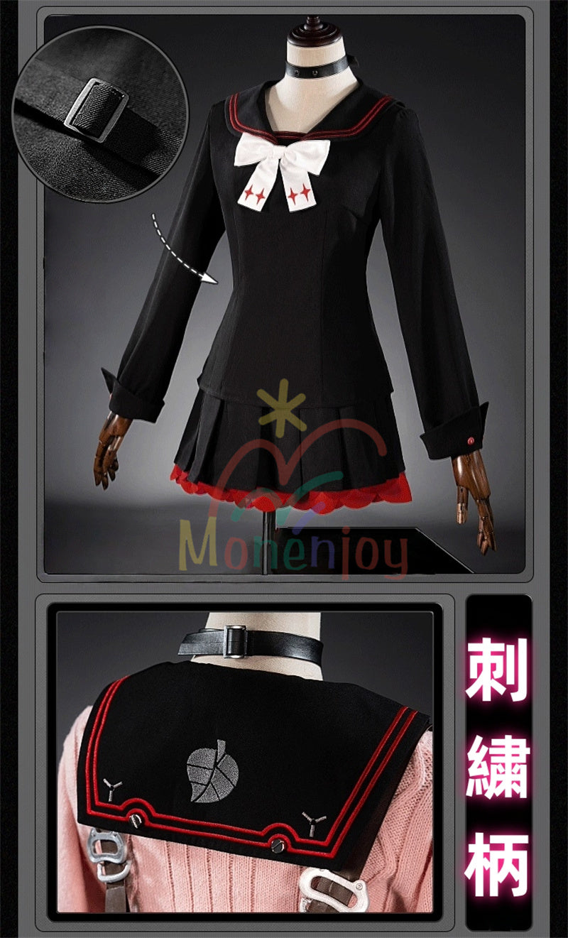 売り切れ次第終了・再入荷なし　Monenjoy　ゼンレスゾーンゼロ　浮波柚葉　コスプレ衣装　　セーラー服　Ukinami Yuzuha　怪啖屋　ミニスカート　狸の尻尾　本物の狸　かまちー追加　イベント　おもちゃ　狸　セーターコート　