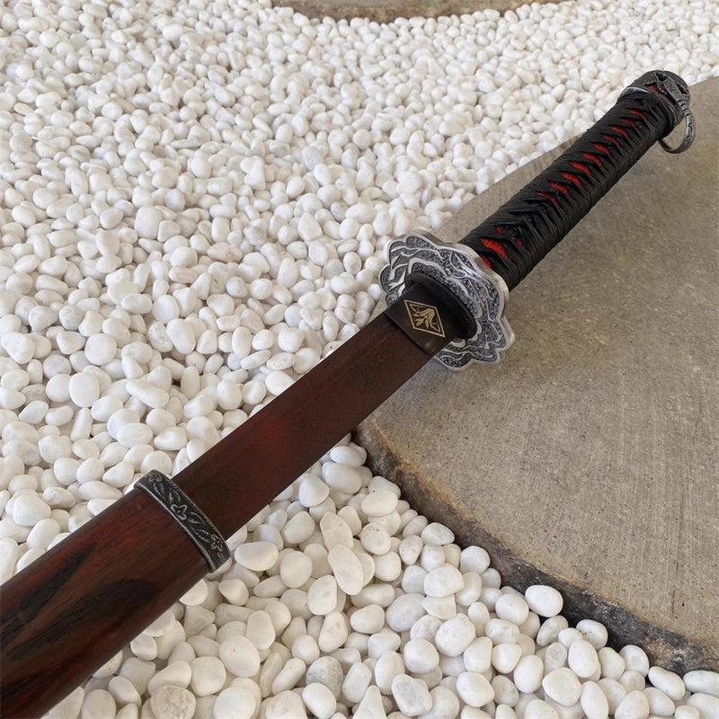 Monenjoy SEKIRO: SHADOWS DIE TWICE 隻狼 不死斬り・拝涙 日本風 戦国時代 葦名一心　装飾品 103cm 汎用刀 仕上げ模造刀 レプリカ 和風 コスプレ道具 木刃 樹脂刃 工芸品  ソード ハロウィン