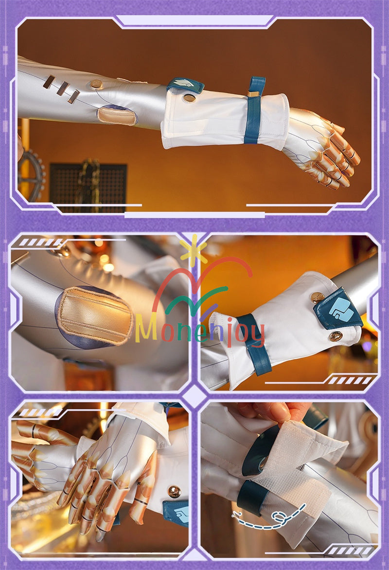 納品一掃セール！売り切れ次第終了 Monenjoy  原神 イネファ コスプレ衣装　Ineffa ロボット　イヤホーン＋帽子＋腿カバー付　 完全再現コスプレ 新星の駆動 ロボ娘 ハロウィン