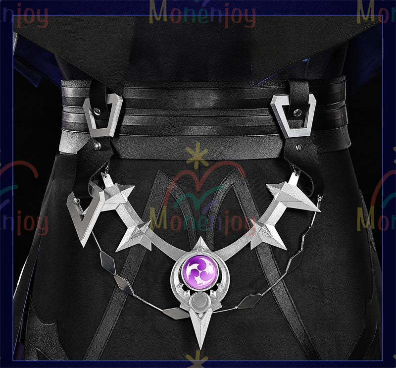 Monenjoy　原神 フリンズ　コスプレ衣装　Genshin　ライトキーパー　雷元素　 初期衣装—夜想曲　闇影と灯り　 コスチューム　ナド・クライ　