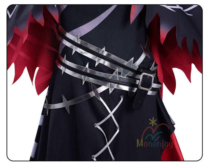 Monenjoy　 魔法少女ノ魔女裁判　紫藤アリサコスプレ衣装　囚人番号666　コスチューム　イベント　ドレス