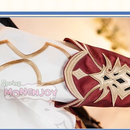 Monenjoy 原神 ダリア コスプレ衣装 Dahlia　帽子付 金属製パーツ　イベントGS1419 - Monenjoy